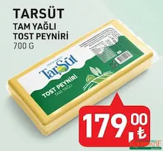 TARIM KREDİ TARSÜT TAM YAĞLI TOST PEYNİRİ 700 G TARIM KREDİ TARSÜT TAM YAĞLI TOST PEYNİRİ 700 G
